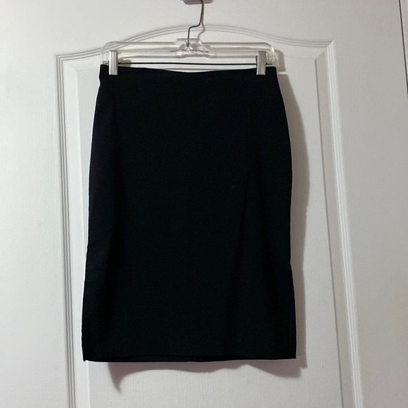 Primadonna black pencil skirt with side slits size 3/4 - Picture 1 of 7